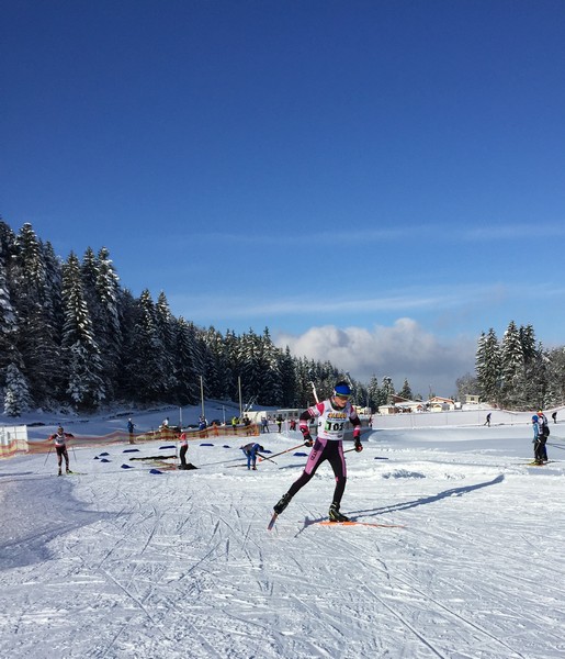 Irati Cuadrado y Lander Martin en el Tour de Ski de Premanon